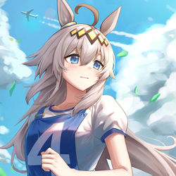 This is a pixiv picture whose title is オグリキャップ.
