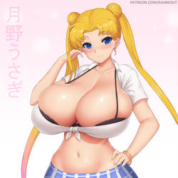 This is a pixiv picture whose title is むちむち 月野うさぎ.