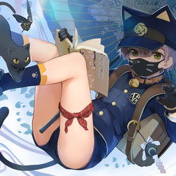 This is a pixiv picture whose title is 猫耳学ラン.