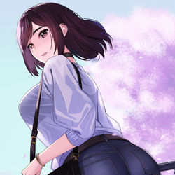 This is a pixiv picture whose title is 花見。.
