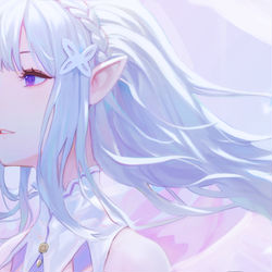 This is a pixiv picture whose title is エミリア生誕祭2020.