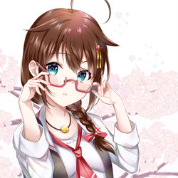 This is a pixiv picture whose title is メガネ時雨ちゃん2021.