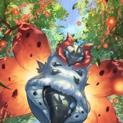 This is a pixiv picture whose title is ウルガモス.