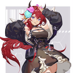 This is a pixiv picture whose title is Surtr.