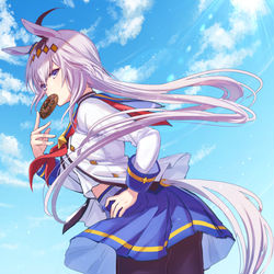This is a pixiv picture whose title is オグリキャップ.