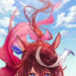 This is a pixiv picture whose title is トウカイテイオー.