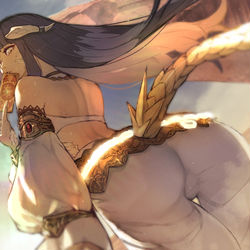 This is a pixiv picture whose title is 水浴びしていかない？.