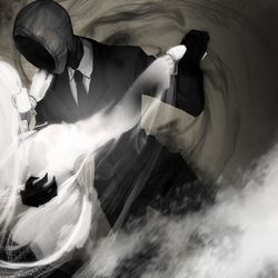 This is a pixiv picture whose title is black waltz.