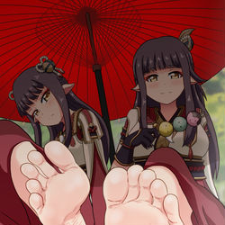This is a pixiv picture whose title is ヒノエミノト姉妹.