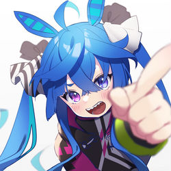 This is a pixiv picture whose title is 「テイオーー！」.