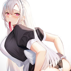 This is a pixiv picture whose title is めいどちゃん.