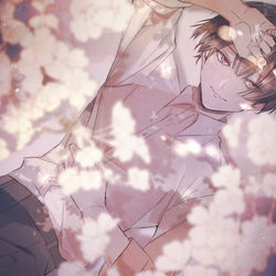 This is a pixiv picture whose title is 🌸.