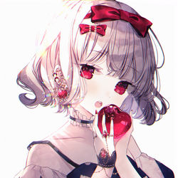 This is a pixiv picture whose title is アルビノ白雪姫.