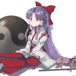 This is a pixiv picture whose title is 巫女さん.
