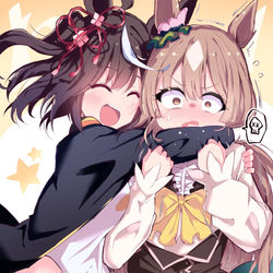 This is a pixiv picture whose title is キタちゃんサトちゃん！.