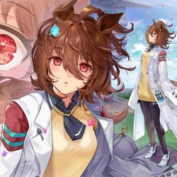 This is a pixiv picture whose title is 超光速のプリンセス・アグネスタキオン.