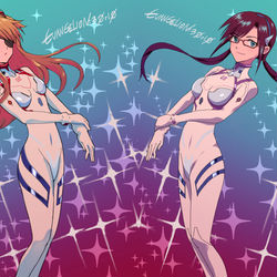 This is a pixiv picture whose title is シンエヴァ☆アスカ・マリ.