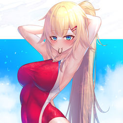 This is a pixiv picture whose title is 競泳はあちゃま02.
