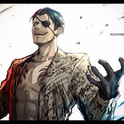 This is a pixiv picture whose title is 真島吾朗.