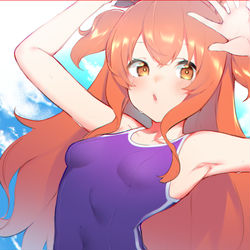 This is a pixiv picture whose title is Mayano Top Gun.