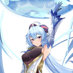 This is a pixiv picture whose title is Ganyu.