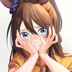 This is a pixiv picture whose title is 素顔コンドルパサー.