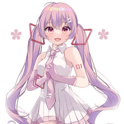 This is a pixiv picture whose title is Sour式桜ミク.