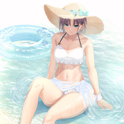 This is a pixiv picture whose title is 水着 透.