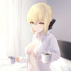 This is a pixiv picture whose title is 朝オルタ.