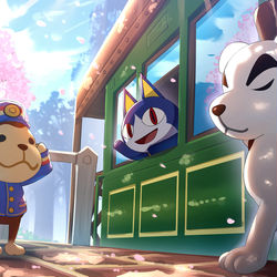 This is a pixiv picture whose title is どうぶつの森20周年.