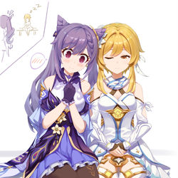 This is a pixiv picture whose title is 贴贴.