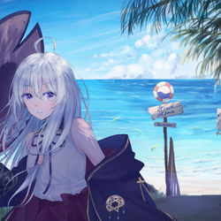 This is a pixiv picture whose title is 夏、先取り.