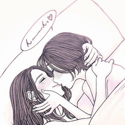 This is a pixiv picture whose title is ん～～～～んっ♥️.