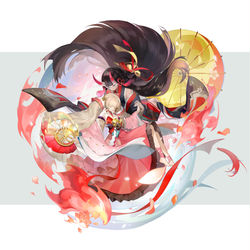 This is a pixiv picture whose title is 解神者.