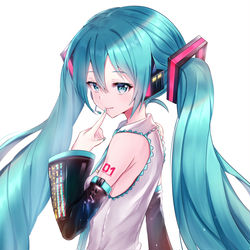 This is a pixiv picture whose title is ミクちゃん.