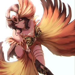 This is a pixiv picture whose title is 傘鳥 アケノシルム.
