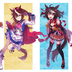 This is a pixiv picture whose title is ウマ.