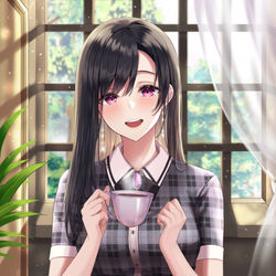 This is a pixiv picture whose title is コーヒーの香りがいいですね.