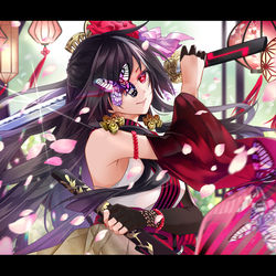 This is a pixiv picture whose title is 桜舞う.