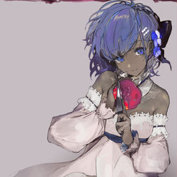 This is a pixiv picture whose title is 夜に咲く毒の花.