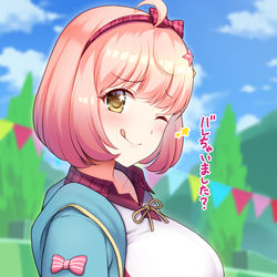 This is a pixiv picture whose title is チエル隠れ巨乳説.