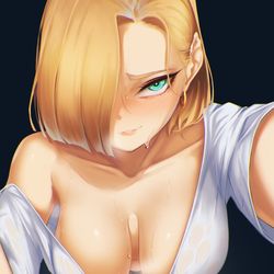 This is a pixiv picture whose title is Android 18.
