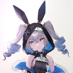 This is a pixiv picture whose title is HAXXER BUNNY.