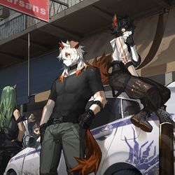 This is a pixiv picture whose title is 巡逻.