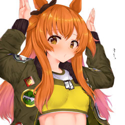 This is a pixiv picture whose title is ちっちゃいのに腹筋マッチョなマヤノちゃん.
