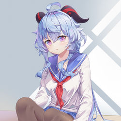 This is a pixiv picture whose title is 原神 甘雨.