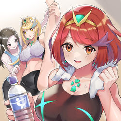 This is a pixiv picture whose title is Wiifitトレーナーさんとトレーニングするホムヒカ.
