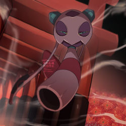 This is a pixiv picture whose title is 目があった.