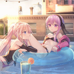 This is a pixiv picture whose title is pool.