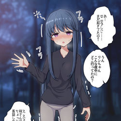 This is a pixiv picture whose title is なでしこ「リンちゃんが夜中にテントから抜け出してなかなか帰ってこ.